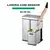 Lixeira Automática Americana Tripla Inox Sensor Seletiva Gaveta 60l - Bahia Delivery 