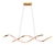 Luminária Lustre Pendente Led Espiral 4000K 35W Rosê Gold Nitrolux