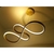 Luminária Lustre Pendente Led SMD 40W Dourado 3 Cores De Luz Nitrolux na internet