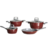 Conjunto De 4 Panelas Cerâmica Antiaderente Indução Saphir Ruby Jomafe Portugal