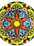 Conjunto Dois Pratos De Parede Decorativo Em Vidro Mandala 21Cm