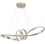 Luminária Lustre Pendente LED Lp-017 Rosé Gold 45W 4000K Neutro Bivolt Nitrolux - comprar online