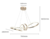 Luminária Lustre Pendente LED Lp-017 Rosé Gold 45W 4000K Neutro Bivolt Nitrolux - Bahia Delivery 