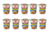 Kit 10 Nissin Cup Noodles Macarrão Instantâneo Carne Defumada 65 Gr