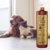 Frasco de shampoo clareador tonalizante Ametista Cereja e Avelã da Dolce Pet ao lado de um cachorro e um gato.