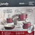 Conjunto De 4 Panelas Cerâmica Antiaderente Indução Chicago Merlot Jomafe Portugal