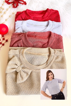 T-shirt laço Lurex - comprar online
