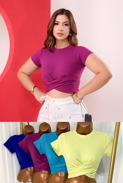 Cropped transpassado Luna - comprar online