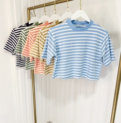 Cropped Tee listras - miss manequim