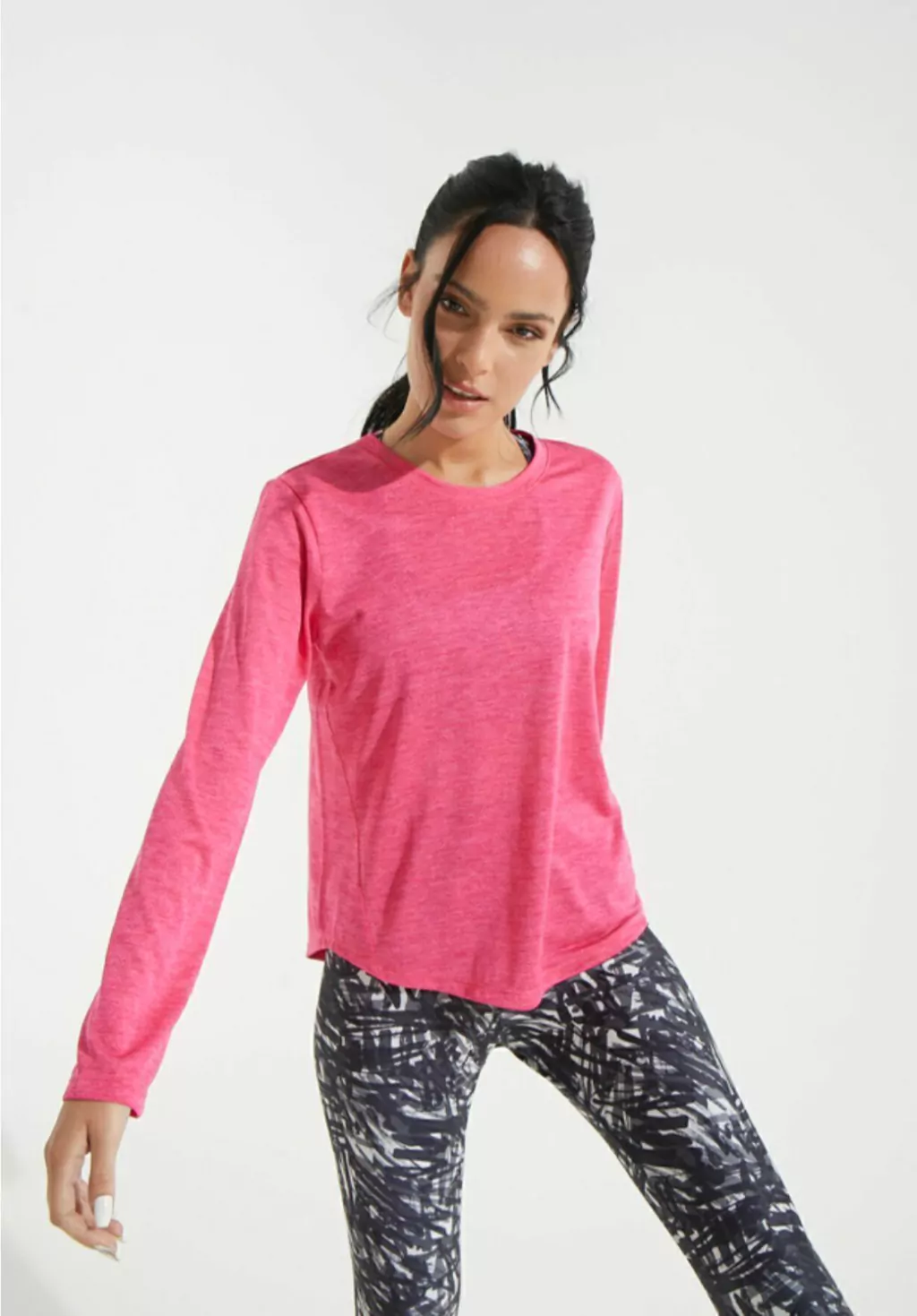 REMERA LULI ML FUCSIA