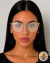 -ANTEOJO GLITTER 084 SALMON - Showroom de Lentes