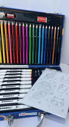 Kit De Arte Simball Art - Maletín Metálico - comprar online