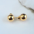 BRINCO ESFERA METAL OURO AMARELO