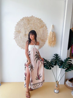 VESTIDO LONGO ARTESANAL COQUINHO REAL OFF WHITE - comprar online