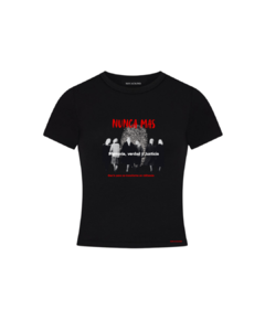Remera Nunca Más Negra en internet