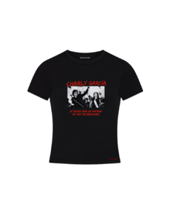 Remera Charly y Cristina Patriotas Negra - comprar online