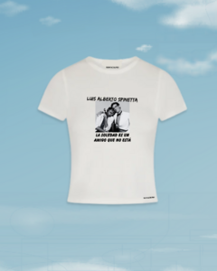 Remera Spinetta Amigo Blanco - comprar online