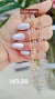 COLAR TRIPLO DE CRISTAIS BANHADO A OURO 18K (GARF2068)