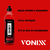 Frasco de revitalizador de pneus da marca Vonix, destacando brilho intenso, proteção total e durabilidade de até 60 dias.