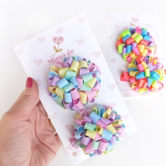 Pompom de fita (Candy/Vibrante)