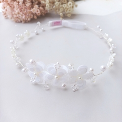 Tiara Melissa (Aramado com flores)