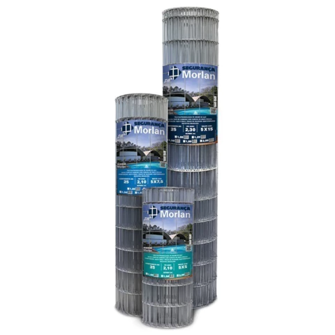 TELA SOLDADA SEGURANÇA 100 X 50MM FIO 1,90MM - RL.25M H:1,50M