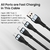 SUPER CARREGADOR 6 EM 1 USB PARA IPHONE 14 13 SAMSUNG XIAOMI HUAWEI - loja online