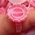 50UN | Anel Porta Cola Batoque Flor Rosa - comprar online