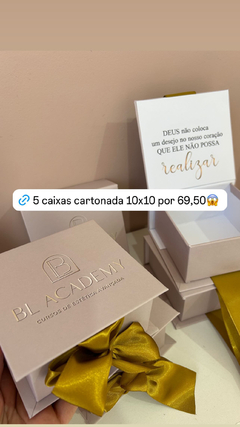 5 Caixas Cartonadas - 10x10x5cm - comprar online