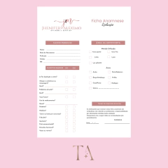 Fichas Anamneses - Personalizada - Designer Thaís Araújo