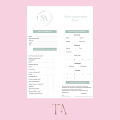 Fichas Anamneses - Personalizada - loja online