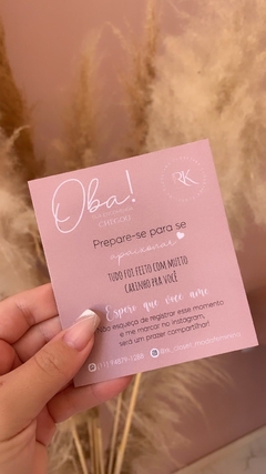 Catão de agradecimento 9x10cm