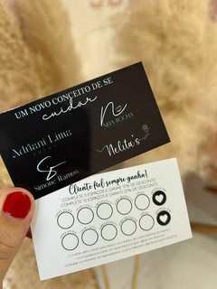 Cartão Fidelidade - Personalizado - Designer Thaís Araújo