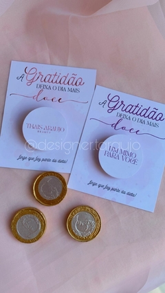Cartão com Moeda de Chocolate - comprar online