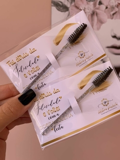 Cartão Cílios/Sobrancelhas com Escovinha Personalizado na internet