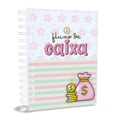 Caderno De Fluxo De Caixa E Controle Financeiro Capa Dura Não Datado Wire-O 200 Páginas na internet