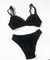 Conjunto de lingerie preta vintage - Tamanho M - Nova - Angel brechó