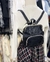 Mochila preta dos anos 90 - couro