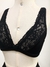 Conjunto de lingerie preta de renda, vintage - Tamanho G - Nova - Angel brechó