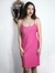 Vestido rosa pink com brilhos - tamanho G - comprar online