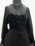 Blusa vintage preta de ilhós - tamanho G - comprar online