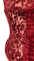 Body vermelho de veludo, vintage - Tamanho P - novo na internet