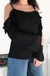 Blusa preta ombro vazado - Tamanho M/G - comprar online
