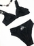 Conjunto de lingerie preta de renda, vintage - Tamanho G - Nova - comprar online