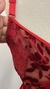 Body vermelho de veludo, vintage - Tamanho P - novo - loja online