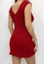 Vestido vermelho de tricô- tamanho M - comprar online