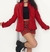 Casaco vermelho vintage - estilo anos 2000 - M/G na internet