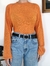 Suéter laranja boho - tamanho G