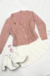 Cardigan rosa de lã - tamanho M