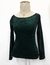 Imagem do Blusa vintage verde de veludo - tamanho P